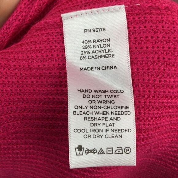 Laurie Felt Los Angeles Pink Cashmere Sweater M‎ - Picture 10 of 10